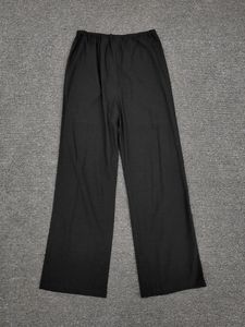 Nouveau t-oteme pantalon décontracté simple pour femmes 2 taille élastique taille haute cordon à lacets pantalon jambe droite