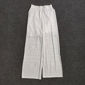 Nieuwe t-oteme zomer casual uitgehold losse rechte buisbroek casual broek voor dames