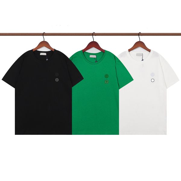 Nueva camiseta Letras Moda Hombre Camiseta casual Señoras Diseñador Business Street Shorts Manga Ropa Camiseta 3 colores