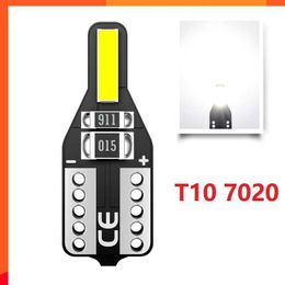 Nieuwe T10 LED -verlichting 2/10 stcs W5W 194 7020 2SMD LED LAMP CAR BOLB WIT Wedge kenteken Lamp Dome Licht Super Wit Auto Universal