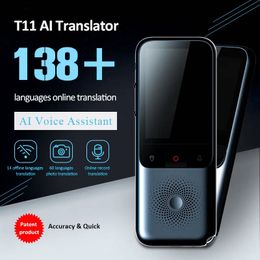 Nouveau traducteur audio portable T11 138 Langue Smart Traductor Offiline en temps réel Smart Voice Ai Traduct de photo vocale