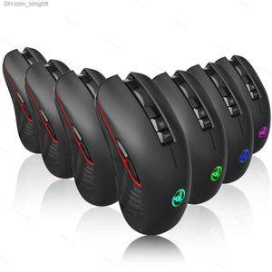 Nouveau T30 souris de jeu sans fil rechargeable souris 7D souris peut éteindre la lumière réglable coloré lumineux 3600 dpi Q230825