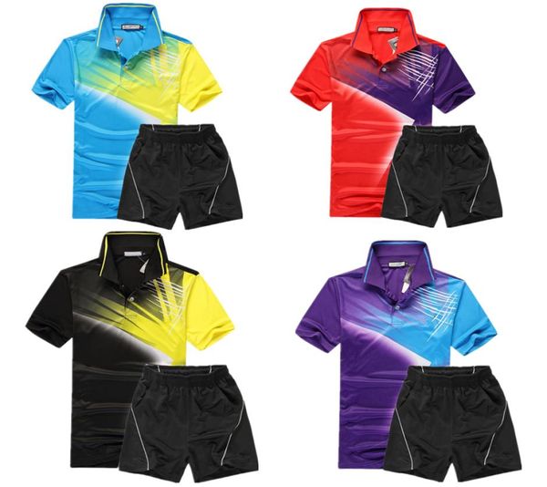 Nueva ropa de tenis de mesa, ropa, camisas y pantalones cortos, bádminton, hombre, mujer, camisa deportiva, transpirable, secado rápido 8998477