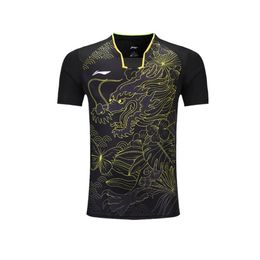 Nieuwe Tafeltennis Kleding T-shirts, Mannen / Dames Tennis T-shirts, Korte mouwen van badminton, Ademend en sneldrogend, Gratis verzending