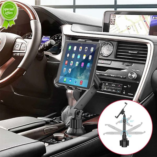 Nouveau support de verre de tablette, support de smartphone réglable à 360 degrés pour voiture, barre d'inclinaison à 270, Base triangulaire, support de tablette pour SUV