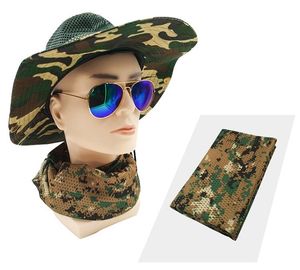 Nouvelle écharpe tactique voile facial pour la chasse Airsoft Ski multi-usages Scrim écharpe été maille randonnée sport écharpe