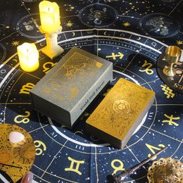 Nouvelle carte de tarot prophétie et carte de divination Version anglaise du divertissement jeu de plateau 78 pièces / boîte en gros