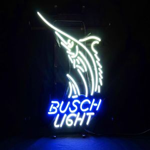 New Tat Tire Neon Beer Sign Bar Sign Real Glass Neon Light Beer Sign ME 154- Busch Light 17 14 inches178o