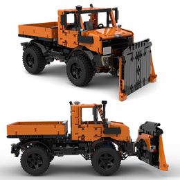 Nuevo técnico 1264pcs bloques de construcción MOC modelo de camión UNIMOG U1400 Snowplow Cars Mod 42126 F-150 Juguetes de ladrillos de bricolaje ensamble los regalos
