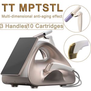Nieuwe Technologie MPTSTL TT HIFU Machine Huidverstrakking Anti-rimpel Circulaire Bediening Echografie Apparatuur 3 Handgrepen