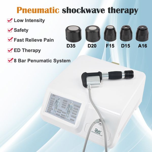 Nova tecnologia máquina de terapia por ondas de choque para lesões do tendão patelar Máquina de ondas de choque dispositivo de tratamento de dor física