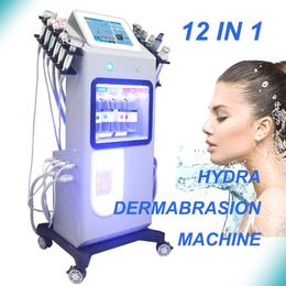 Nieuwe technologie Huidbeheer Gezichtsmachine Hydro Dermabrasie Machine 12 in 1 Hydra Aqua Peel Gezichtsmachine Microdermabrasie