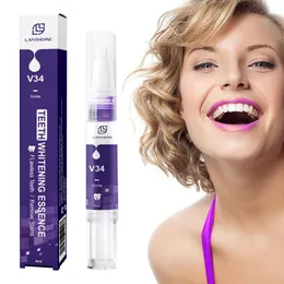 Nouveau blanchiment des dents stylo de beauté retrait des dents jaune noir retrait des dents v34 stylo de nettoyage des dents Gel Essence dents impeccables enlever les taches 2024