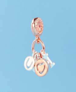 Nouveau tempérament perles de charme pour 925 argent sterling plaqué or rose élégant bricolage pendentif en perles petits accessoires avec boîte5620470