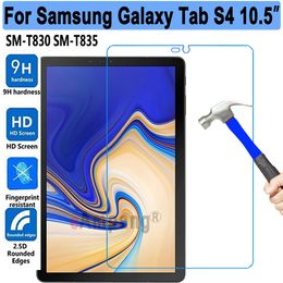 Nouveau verre trempé pour Samsung Galaxy Tab S4 10.5 SM-T830 T830 T835 protecteur d'écran de tablette 9H Film de protection trempé garde