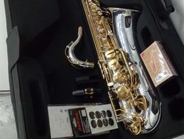 Nouveau saxophone Tenor B plat, clé en or argenté, Instrument de musique, niveau professionnel, livraison gratuite