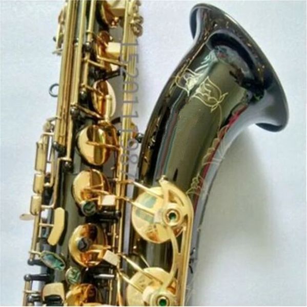 Marque personnalisée 802 Saxophone ténor Sax B tranches d'ormeau plates jouant professionnellement paragraphe musique noir Sax livraison gratuite instrument de musique