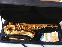 Nouveau Saxophone ténor T-901 Bb Saxophone professionnel en laiton laque or B Instruments de musique plats saxo avec embout avec étui