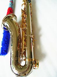 Nieuwe Tenor Saxofoon T-W037 Messing Muziekinstrumenten Bb Tone Nikkel Verzilverd Buis Gouden Sleutel Sax Met Case Accessoires