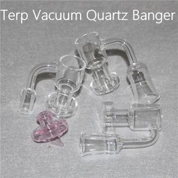 Terp Vacuum Quartz Banger Sundries XL OD 25mm Nail 14mm 18mm Domeless Slurper Up Oil Bangers pour fumer des conduites d'eau Rigs
