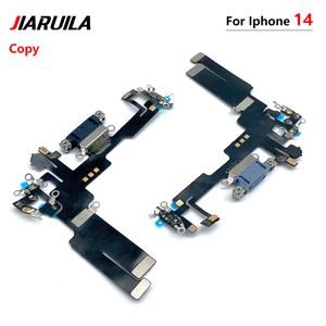 Nuevo probado de conector de muelle de cargador USB Puerto de carga Micrófono Piezas de reemplazo de cable Flex para iPhone 14