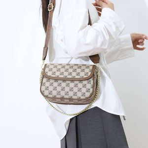 Nouveau sac à main texturé pour les femmes dans la conception de niche à la mode une épaule sac à bandoulière chaîne imprimée petite vente directe d'usine carrée