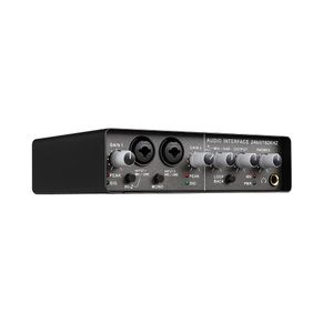 Nouvelle Interface Audio Teyun Q-24 carte son 2 en 4 sorties avec surveillance guitare électrique enregistrement en direct carte son professionnelle PC