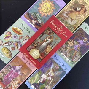 Cartes de Tarot d'amour enchanté, guide de Fortune, récit de Divination, jeu de société avec guide PDF, nouvelle collection