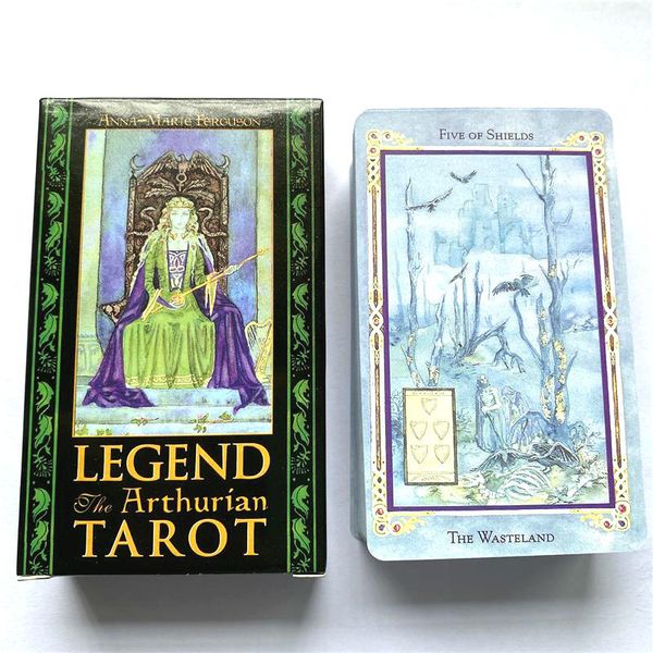 NOUVEAU The Legend Arthurian Cards Card Tarot Deck Jeu de société Oracles de la famille adulte pour le cadeau de divination du destin sR6CE