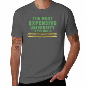 T-Shirt homme, uni, avec image de l'université la plus chère du monde, 798o #