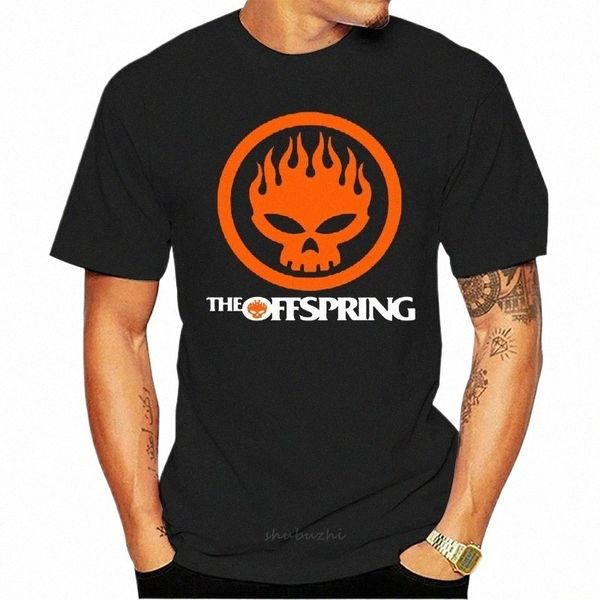 Nouveau The Offspring Skull Logo Rock Band T-shirt noir pour hommes Taille S à 3XL Style d'été T-shirts pour hommes w4Ey #