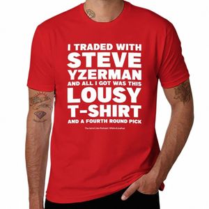 Nieuwe De Yzerman Speciale TM T-Shirt koreaanse fi leuke kleding grafische t-shirt t-shirt man effen witte t-shirts mannen K21u #