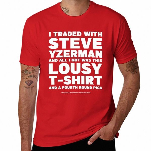 Nouveau The Yzerman Special TM T-Shirt coréen fi vêtements mignons graphiques t-shirt t-shirt homme blanc uni t-shirts hommes K21u #