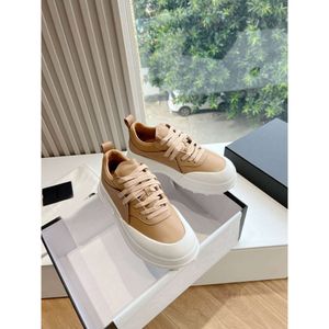 Nouvelle semelle épaisse décontractée petit blanc rond à lacet up dada dada femme tendance cool authentique cuir haut affichage de sports chaussures quotidiennes mode