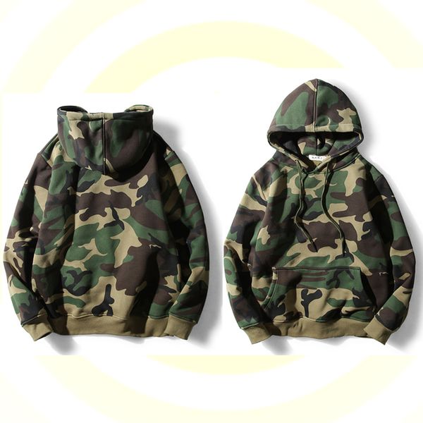 Nouveau Tide Full Print Camouflage Pull à capuche grande taille hommes et femmes avec le même style militaire pull à manches longues taille S-4XL