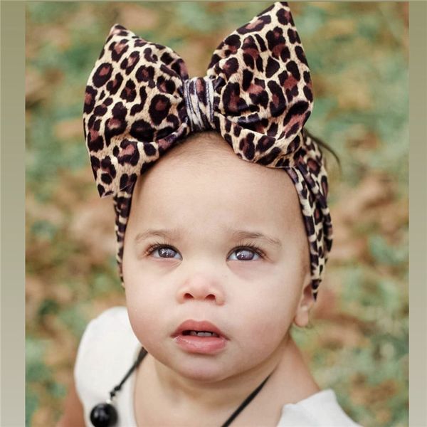Nuevo Tie Dye Prints Velvet Messy Bows Headband, niños niñas Cheetah Print Headbands Baby Head wraps accesorios para el cabello