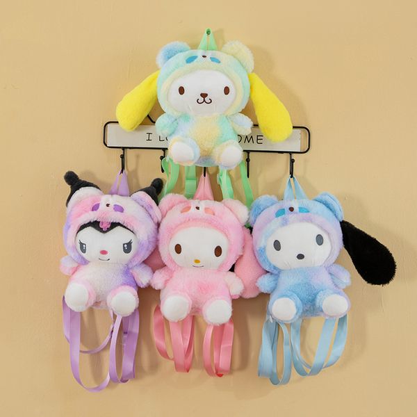 New Tie Dyed Kuromi Doll Backpack 2023 Automne / hiver pour enfants Bag Girl Grab Machine Doll Wholesale