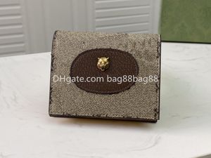 Nieuwe Tiger Wallet Women Portemonultaten Bidtegische portemonnee Lederen ritszeltas Vrouwelijke luxe designer kaarthouder Fashion Personality Trend Short Classic 476420