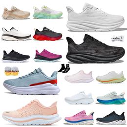 Nouveau temps de voler Hokass One Bondi Chaussures de course Clifton 8 9 Noir Blanc Entraîneur Baskets Designer Femmes Hommes Rose Orange Ambre Femmes Free People Baskets de sport