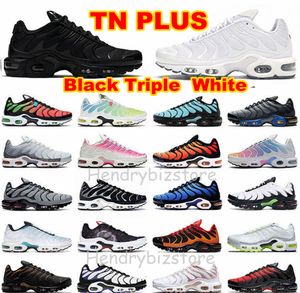 Tn Plus Chaussures de course Hommes Femmes Blanc Triple Noir Néon Hyper Jade Bred Ultra Oxford Atlanta Rainbow Aqua Silver Volcano Solar Red Baskets Baskets mondiales