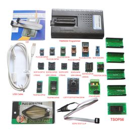 Livraison gratuite Nouvel enregistreur de mémoire de programmeur EPROM USB TNM5000 + adaptateur 17pc pour flash NAND/EPROM/MCU/PLD/FPGA/ISP/JTAG, ordinateur portable/ordinateur portable IO