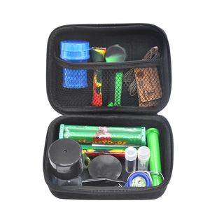 Tabakzak Set Plastic Roken Kruid Molen Opslag Jar Metalen Tin Siliconen Roken Pipe One Hitter Dugout Rolling Machine