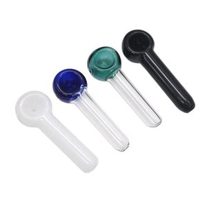 Nouveau tabac Pipe En Verre Cuillère Pipes À Fumer Huile De Verre Mini tuyaux conduite d'eau bongs d'eau tuyaux à main