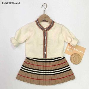 Nieuwe peuterkledingset meisjesjurken lente pasgeboren baby schattige kleding voor kleine meisjesoutfitdoek