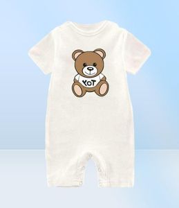 Nouveau Enfant Bébé Barboteuses Garçons Filles Designer Imprimer M0SC1N0 Pur Coton À Manches Longues Treillis Doux Solide Longue Confortable Brea3741406