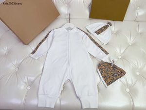 Nieuwe peuter jumpsuits rits baby bodysuit ontwerper pasgeboren kleding Maat 59-90 comfort baby kruippakje Nov10