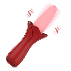 Nouveau bâton vibrant de Massage Yin pour lécher la langue, produits sexuels pour femmes, dispositif de Masturbation électrique pour adultes, secondes marée