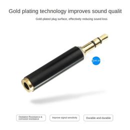 new Tool Parts All copper 3.5mm 3 section to 4 section mobile headset adapter 3.5 male to female audio extension conversion head for mobile