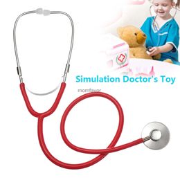 Nouveaux outils atelier enfants stéthoscope jouet Simulation médecin jouet famille Parent-enfant jeux Imitation plastique stéthoscope accessoires 7 couleurs