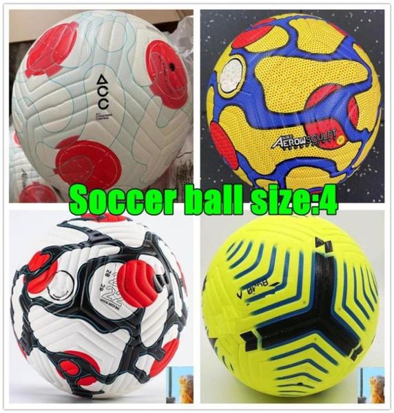 Nouveau TOP 2021 2022 Club League PU Ballon de football Taille 4 Highgrade Nice Match Liga Premer Finales 21 22 Ballons de football24496781332